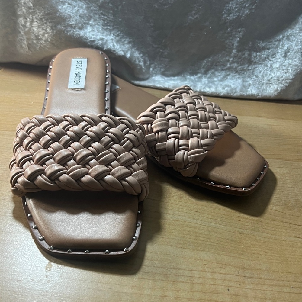 Steve Madden Women's Tan Braided Sandals